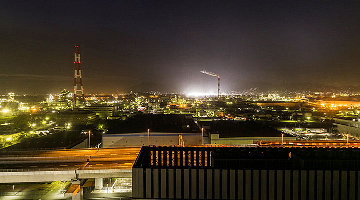 黒崎の工場夜景